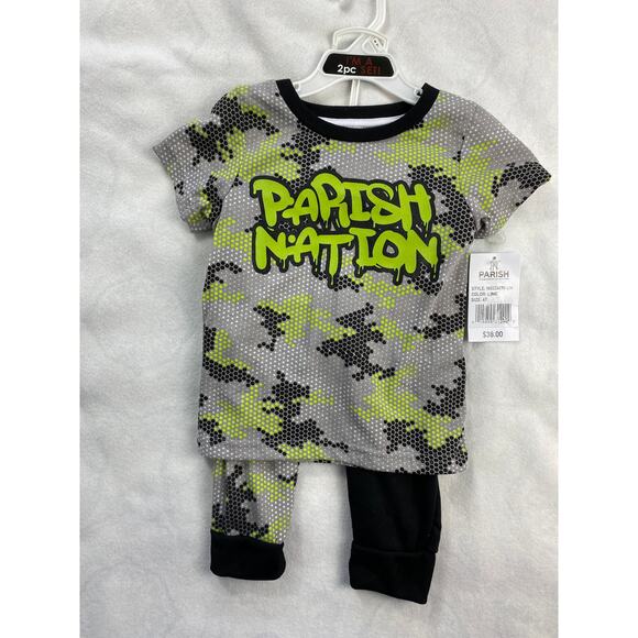 Parish Nation Camo 2 Piece Boys Knit 4T Set - Picture 1 of 6
